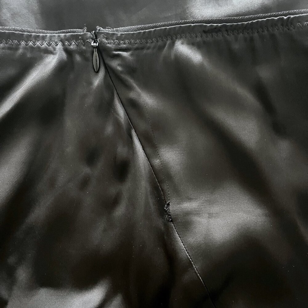 Zara Limited Edition Long Satin Effect Skirt in Black - Picture 15 of 16
